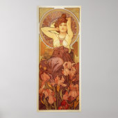 Amethyst Illustration von Alphonse Mucha Poster (Vorne)