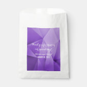 Amethyst Jewel Tones Gastgeschenk Hochzeit Bags Geschenktütchen (Vorderseite)
