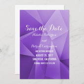Amethyst Jewel Tones Save the Date einladen Einladung (Vorne/Hinten)