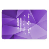 Amethyst Jewel Tones Save the Date Flexi Magnet (Horizontal)
