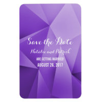 Amethyst Jewel Tones Save the Date Flexi Magnet