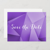 Amethyst Jewel Tones Save the Date Postcard Ankündigungspostkarte (Vorne/Hinten)