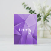 Amethyst Jewel Tones Tischnummer Postcard (Stehend Vorderseite)