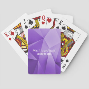 Amethyst Jewel Tones Wedding Cards Spielkarten