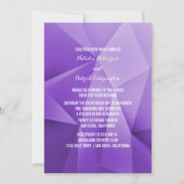Amethyst Jewel Tones Wedding Einladung (Vorderseite)