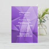 Amethyst Jewel Tones Wedding Einladung (Stehend Vorderseite)