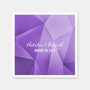 Amethyst Jewel Tones Wedding Paper Napkins Serviette
