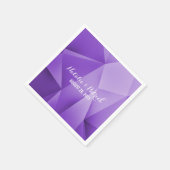 Amethyst Jewel Tones Wedding Paper Napkins Serviette (Ecke)
