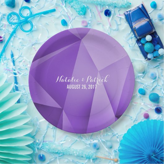 Amethyst Jewel Tones Wedding Paper Tellers Pappteller (Party)