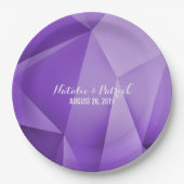 Amethyst Jewel Tones Wedding Paper Tellers Pappteller (Vorderseite)