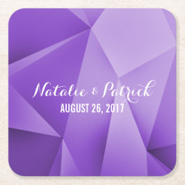 Amethyst Jewel Tones Wedding Paper Untersetzer