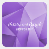Amethyst Jewel Tones Wedding Stickers (Vorderseite)