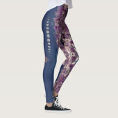 Amethyst Kaleidoskop-Leggings mit Mond-Phasen Leggings (Rechts)