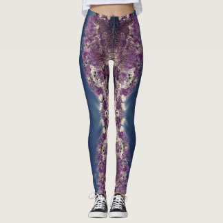 Amethyst Kaleidoskop-Leggings mit Mond-Phasen Leggings