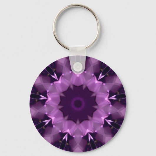 Amethyst Kaleidoskop Schlüsselanhänger (Vorderseite)