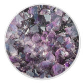 Amethyst Keramikknauf (Vorderseite)