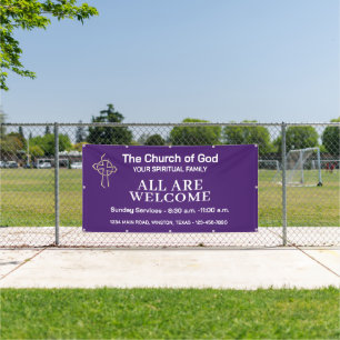 Amethyst Kirchenbanner mit Ihrem Logo Banner