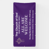 Amethyst Kirchenbanner mit Ihrem Logo Banner (Vertikal)