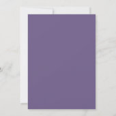 Amethyst-Korallen-Hochzeit Einladung (Rückseite)