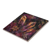 Amethyst-Kristall-Galaxie-Himmelsmuster Fliese (Seite)
