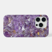 Amethyst-Kristall-Handyhülle iPhone Hülle (Rückseite (Horizontal))