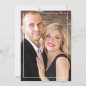 Amethyst-Kristall-Hochzeitsfoto Save The Date (Rückseite)