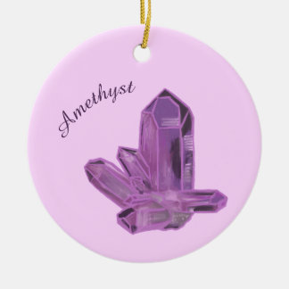 Amethyst-Kristall-Ornament – Schutz & Ruhe Keramik Ornament