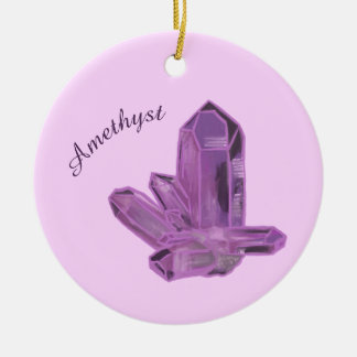 Amethyst-Kristall-Ornament – Schutz & Ruhe Keramik Ornament
