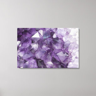 Amethyst Kristalle Leinwanddruck