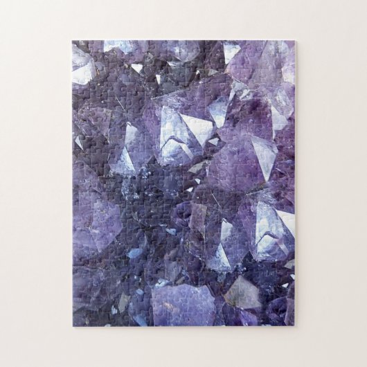 Amethyst Kristallgruppe Puzzle (Vertikal)