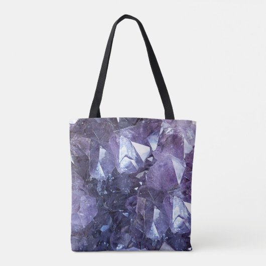 Amethyst Kristallgruppe Tasche (Rückseite)