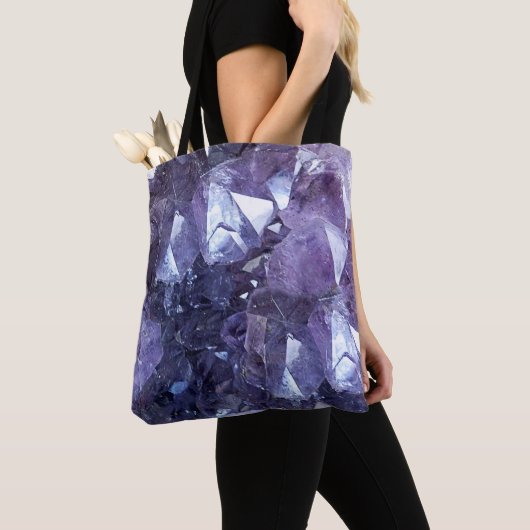 Amethyst Kristallgruppe Tasche (Von Nahem)