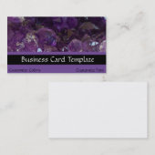 Amethyst Kristallheilkristalle Visitenkarte (Vorne/Hinten)