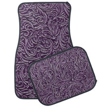 Amethyst lila Blumenzinn-Fliesen-Blick rustikales