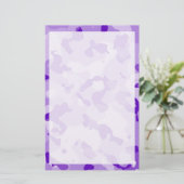 Amethyst Lila Camouflage; Camouflage Briefpapier (Stehend Vorderseite)