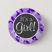 Amethyst Lila Camouflage; Camouflage Button (Vorderseite)