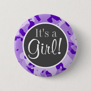 Amethyst Lila Camouflage; Camouflage Button