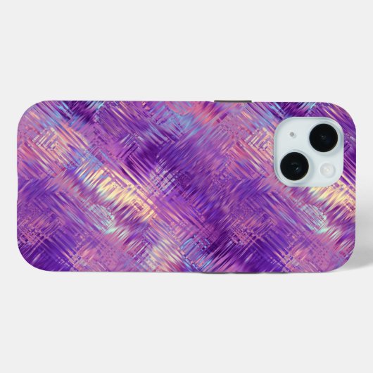 Amethyst Lila Crystal Gel Textur Case-Mate iPhone Hülle (Rückseite (Horizontal))