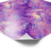 Amethyst Lila Crystal Gel Textur Fotodruck (Ecke)