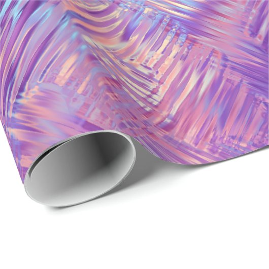 Amethyst Lila Crystal Gel Textur Geschenkpapier (Rolleneckpunkt)