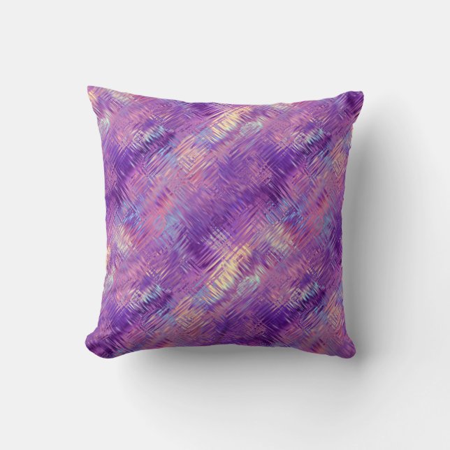 Amethyst Lila Crystal Gel Textur Kissen (Vorderseite)