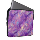Amethyst Lila Crystal Gel Textur Laptopschutzhülle (Vorne Rechts)