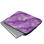 Amethyst Lila Crystal Gel Textur Laptopschutzhülle (Vorne Knopf)