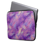 Amethyst Lila Crystal Gel Textur Laptopschutzhülle (Vorderseite Links)