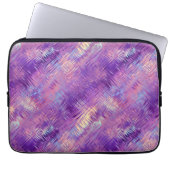 Amethyst Lila Crystal Gel Textur Laptopschutzhülle (Vorderseite)