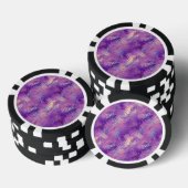 Amethyst Lila Crystal Gel Textur Pokerchips (Stapel)