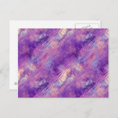 Amethyst Lila Crystal Gel Textur Postkarte (Vorne/Hinten)