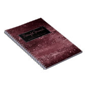 Amethyst Lila | Eggplant Plum Wine Poetry Notizblock (Rechte Seite)