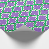 Amethyst Lila Emerald Green Wht XL Marokkaner #4DS Geschenkpapier (Ecke)