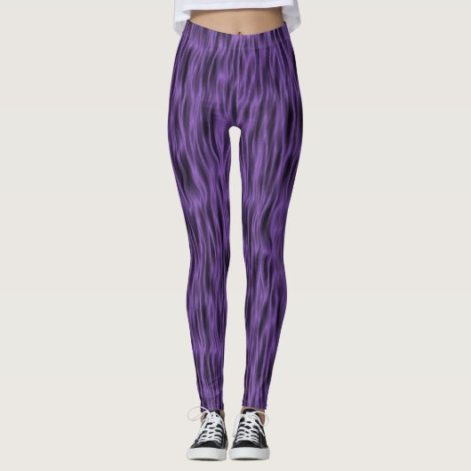 Amethyst Lila Fur Leggings (Vorderseite)